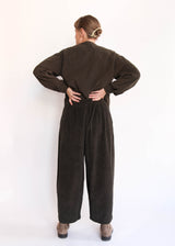 Wide Corduroy Pants - Forest