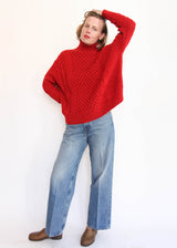 Fisherman Pullover - Red