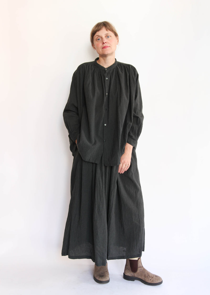 Stripe Skirt - Charcoal