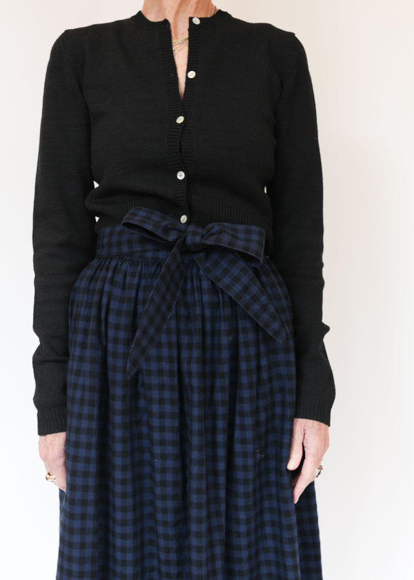 Plaid Interval Skirt - Blue