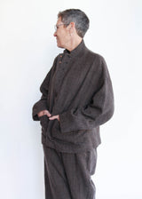 Herringbone Jacket - Brown