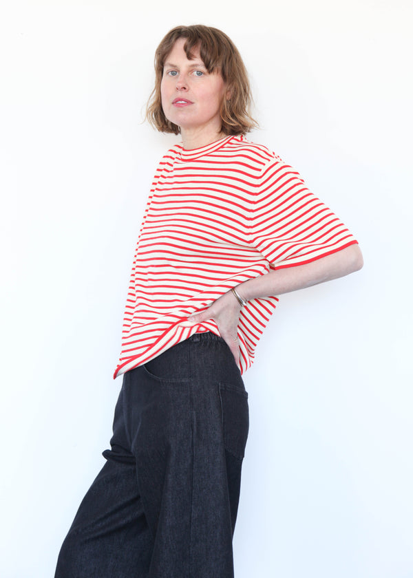 Organic Cotton Oversized Striped T-Shirt