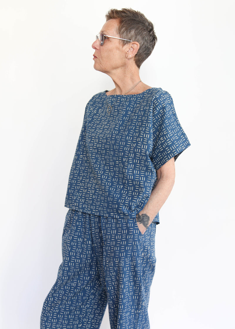 Box Top - Indigo Twiggy