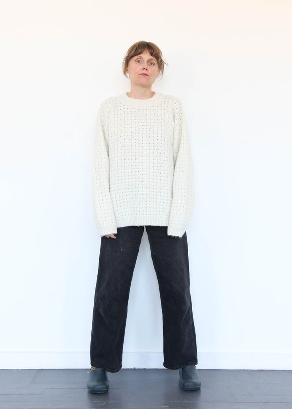 Interlace Crewneck - Ivory