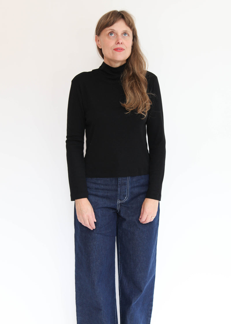 Long Sleeve Mock Shell