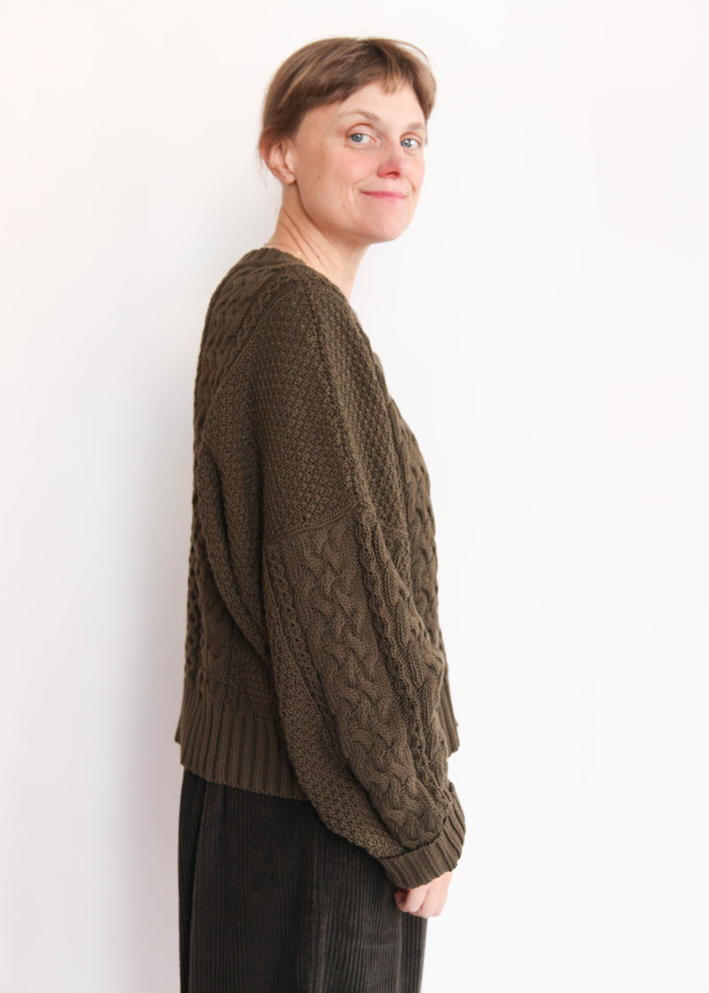 Fisherman Sweater - Umber