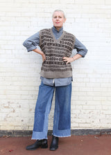 Fair Isle Vest - Natural OS