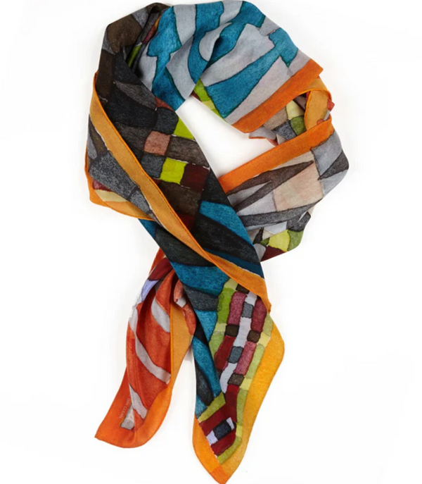 Printed Silk Square - Dart