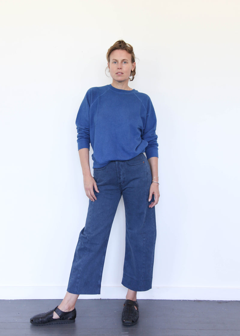 French Terry Sweatshirt - Indigo Blue