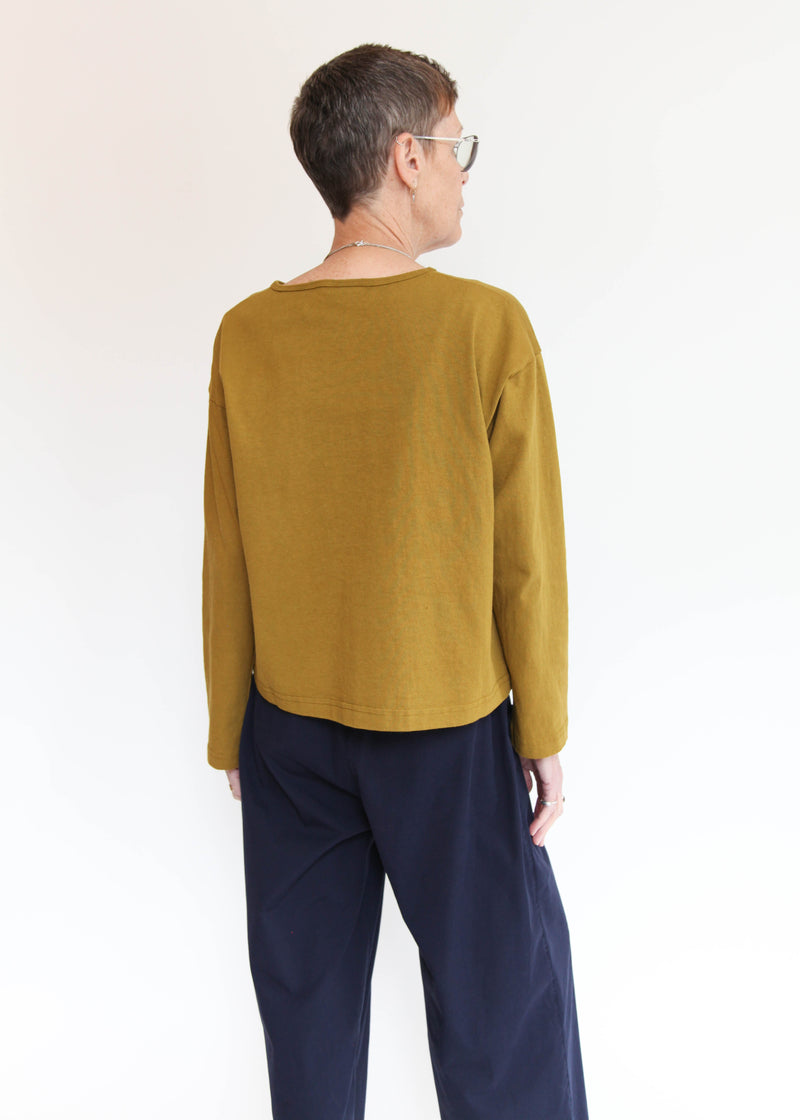 Long Sleeve Crop Crew Shirt