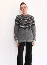 Hand Knit Pullover Alpaca - Gray