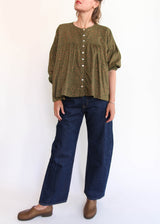Floral Puffy Blouse - one size