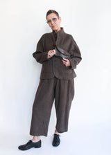 Herringbone Pants - Brown