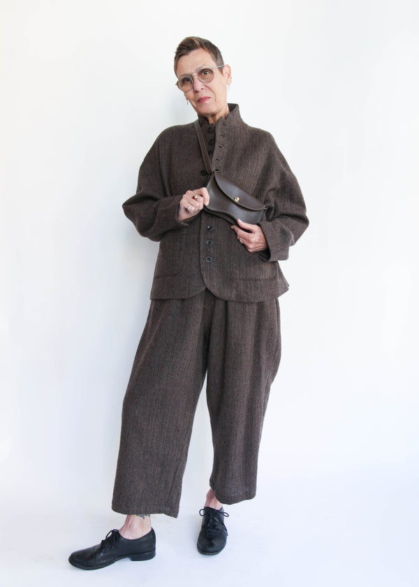 Herringbone Pants - Brown