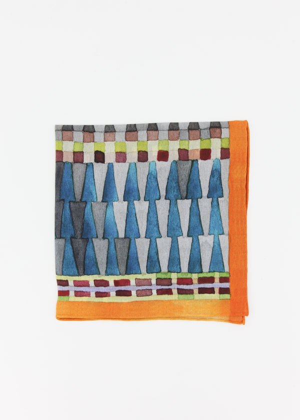 Printed Silk Square - Dart
