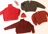 Baby Alpaca Polo Sweater - Terracotta
