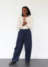 Barrel Pant - Dark Indigo