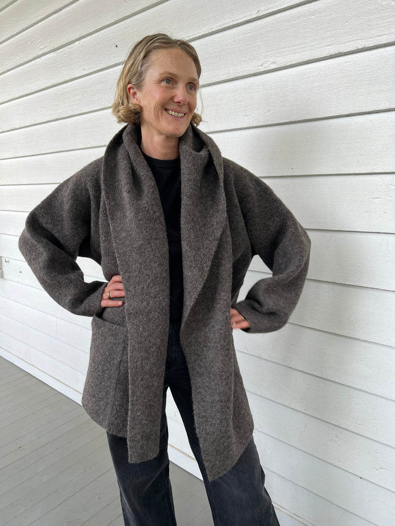 Double Face Coat - Blackened