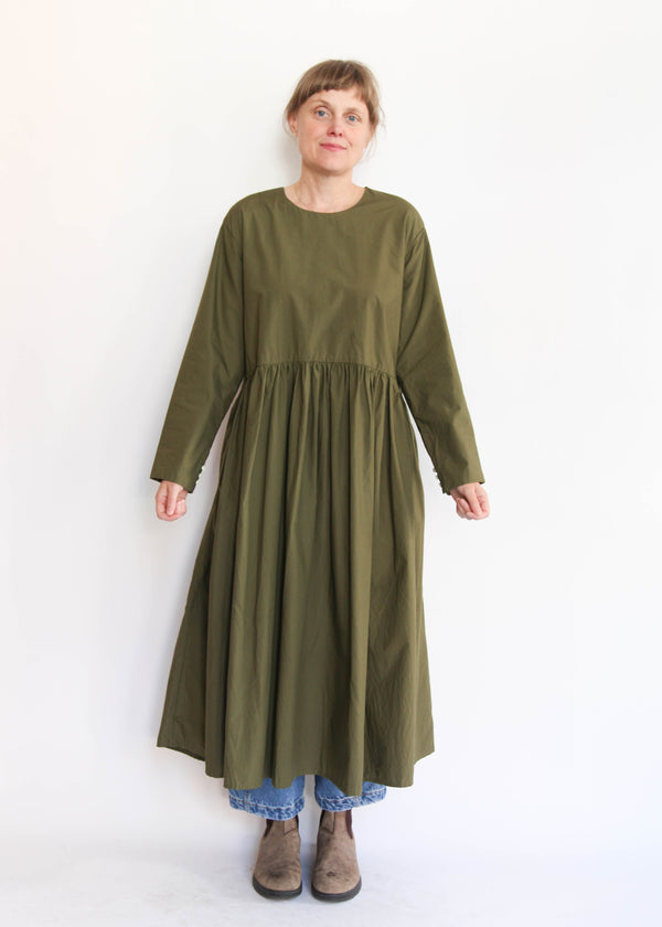 Typewriter Dress - Khaki