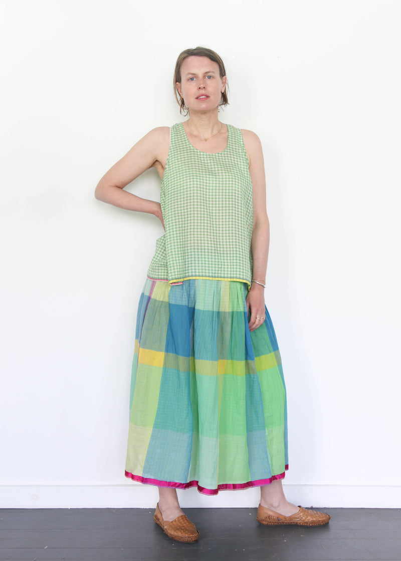 Plaid Cotton Skirt- Jodhpur-115