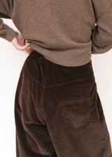 Corduroy Baggy Pants -Brown
