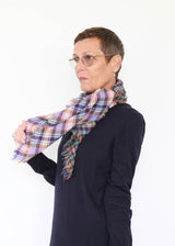 Check Square Scarf - Glow SW2335