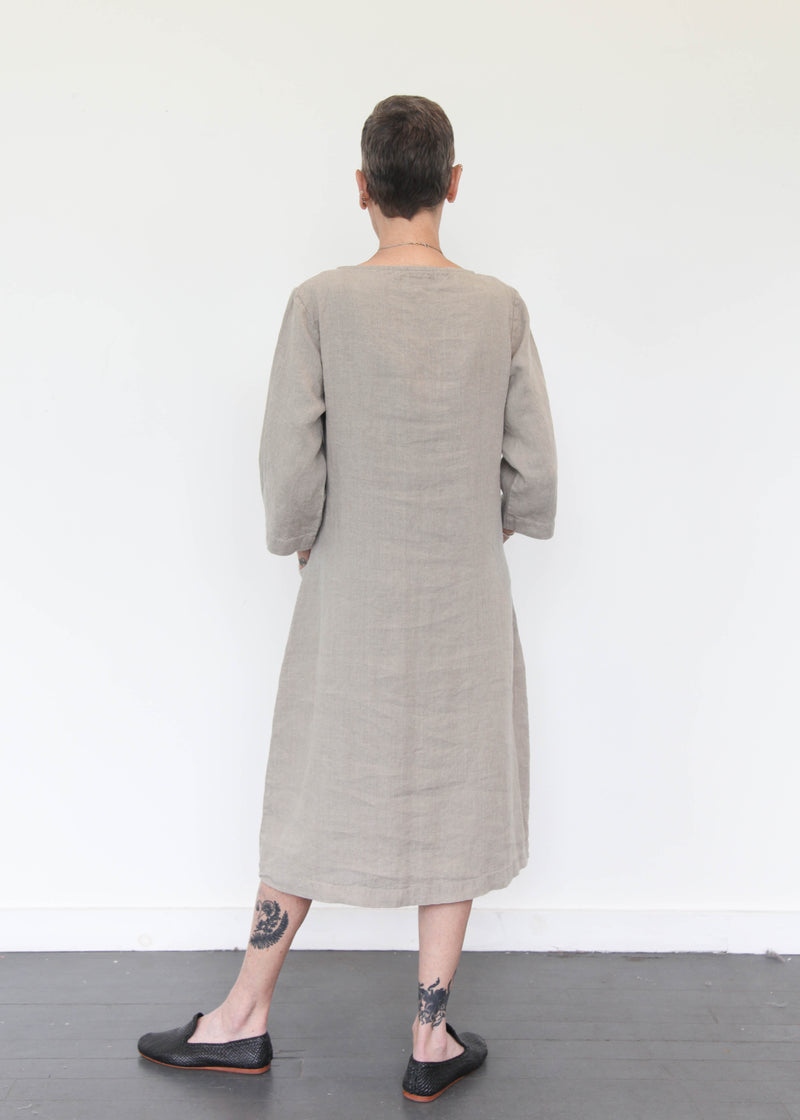 Slouch Pocket Dress - Natural