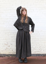 Gingham Check Skirt