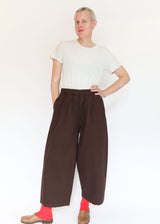 Wide Pants - Dk Cacao