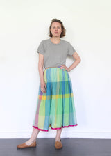 Plaid Cotton Skirt- Jodhpur-115