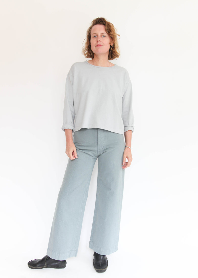 Long Sleeve Crop Crew Shirt