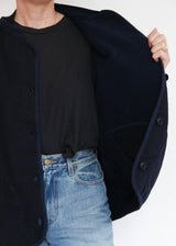 Diamond Car Coat - Midnight