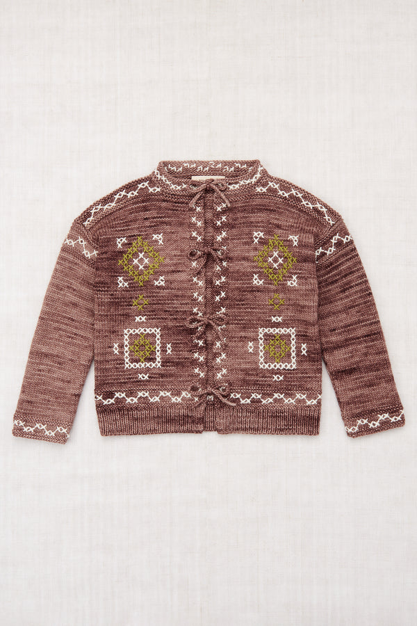 Cross Stitch Bjorn Cardigan- Affogato