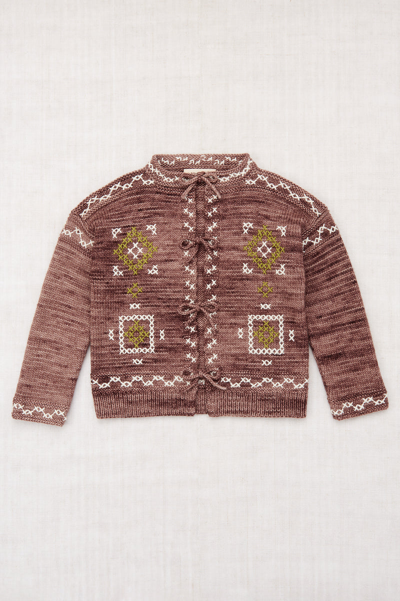 Cross Stitch Bjorn Cardigan- Affogato