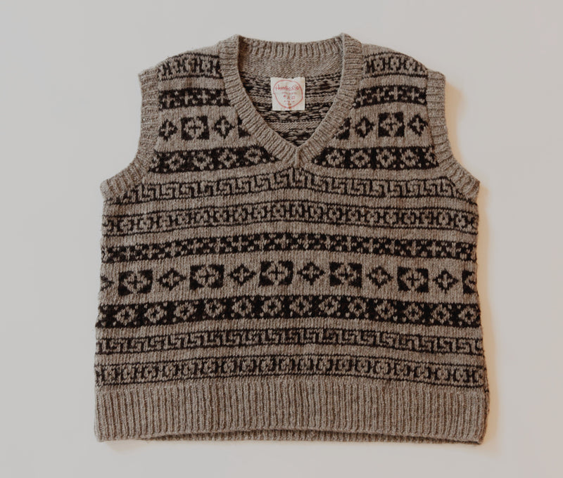 Fair Isle Vest - Natural