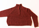 Baby Alpaca Polo Sweater - Terracotta