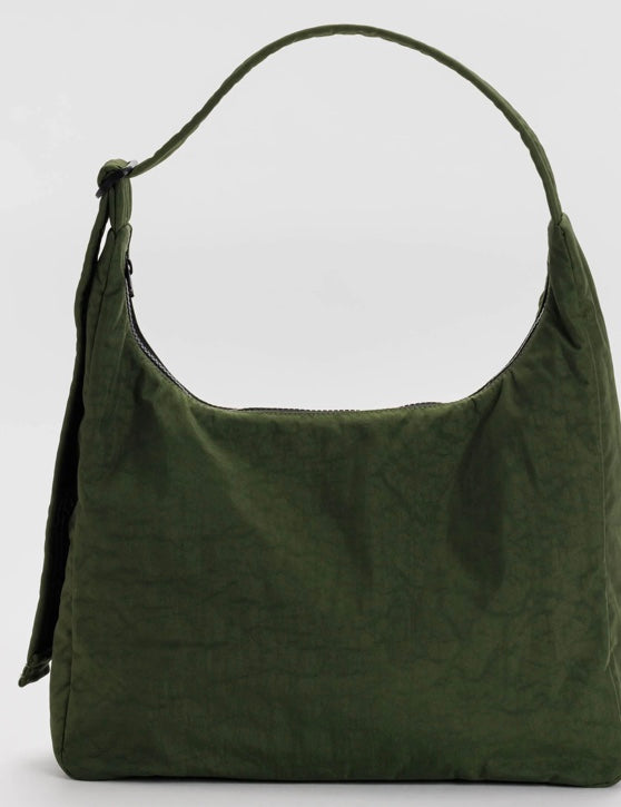 Nylon Shoulder Bag - Bay Laurel