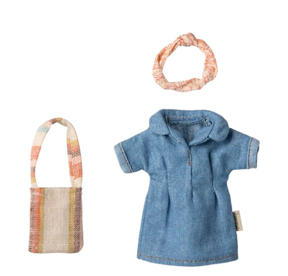Denim dress and bag - Mum mouse