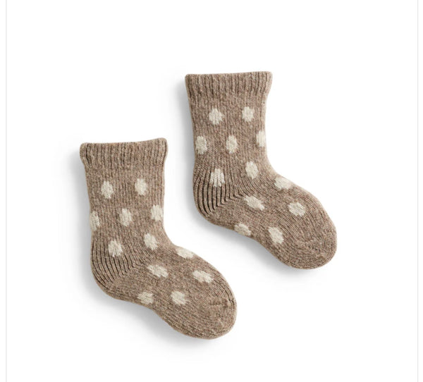 Baby Dot Wool/Cashmere Socks