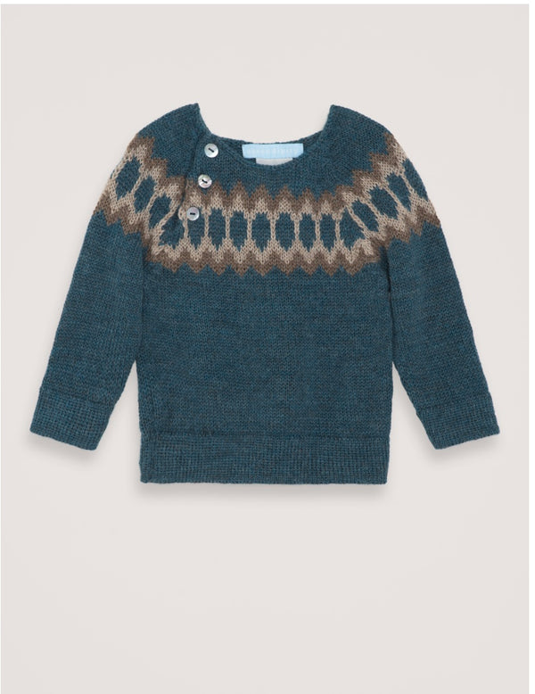 Baby Alpaca Raglan - Dark Reef