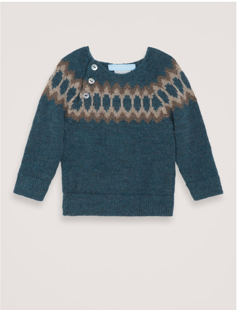 Baby Alpaca Raglan - Dark Reef