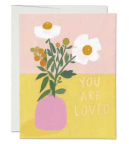 White Poppies Encouragement Card