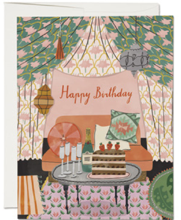 Nomad Tent Happy Birthday Card