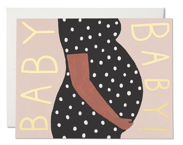 Baby Bump Baby Greeting Card