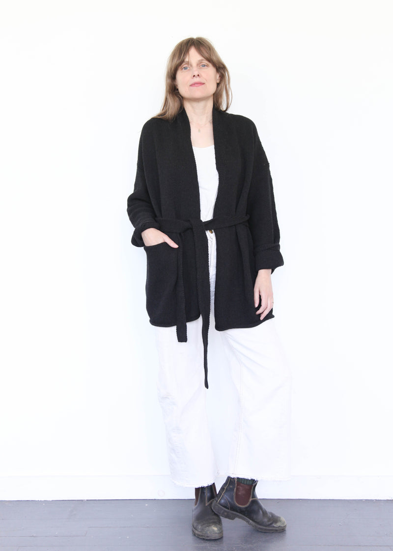 Coto Cardigan - Black Melange OS