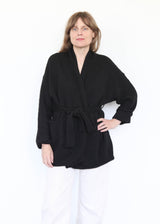 Coto Cardigan - Black Melange OS