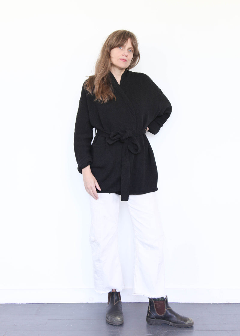Coto Cardigan - Black Melange OS