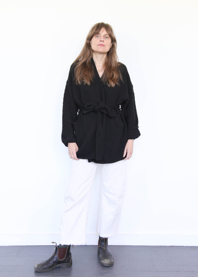 Coto Cardigan - Black Melange OS