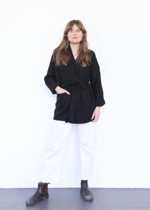 Coto Cardigan - Black Melange OS