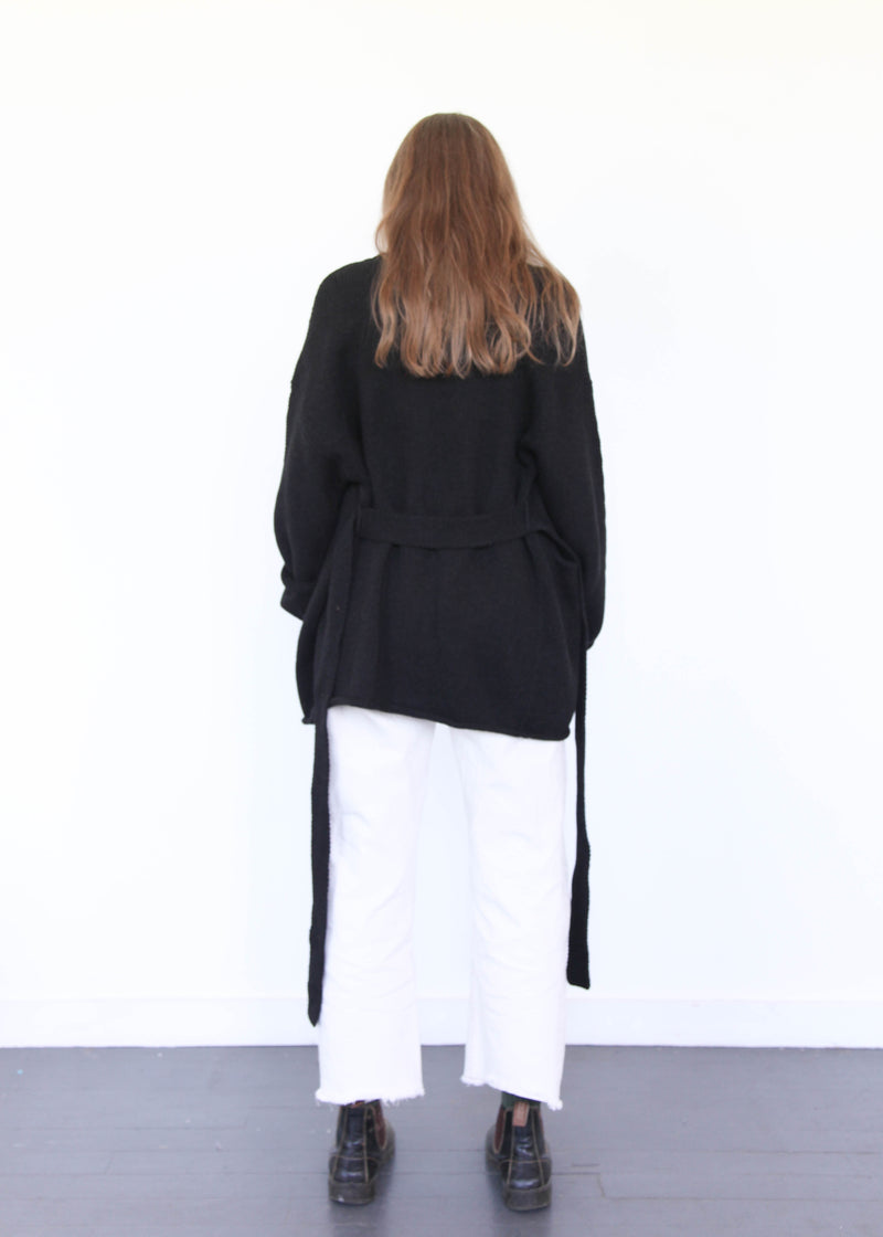 Coto Cardigan - Black Melange OS